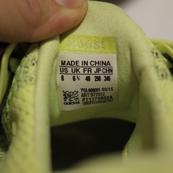 Adidas Ultraboost 1.0 2015 Solar Yellow Men's Sz 8 - Picture 5 of 8